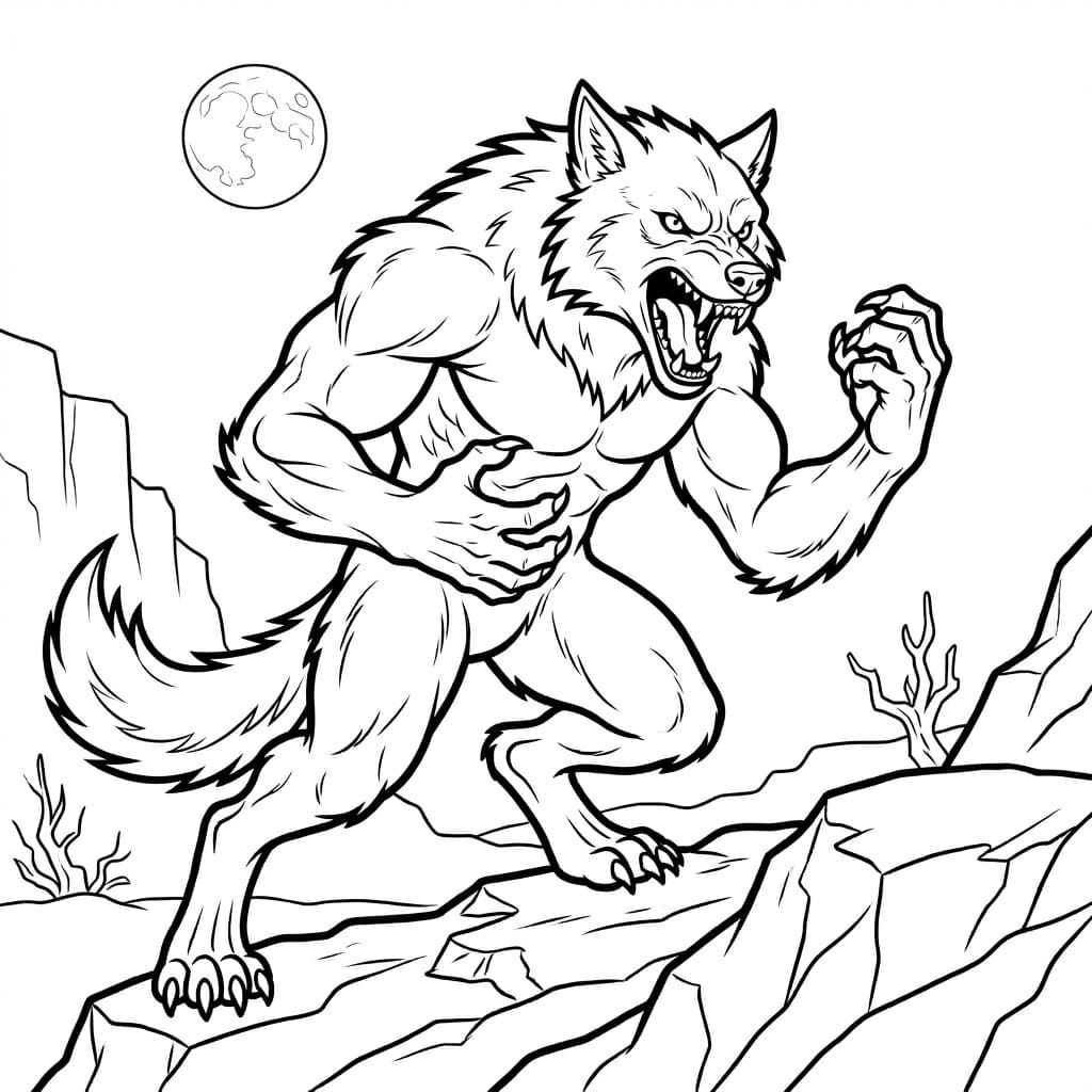 ζωγραφική Πολεμικός Λυκάνθρωπος