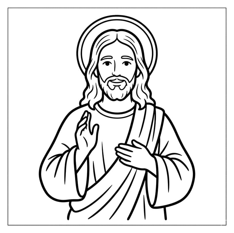 ζωγραφική Πρόσωπο του Ιησού