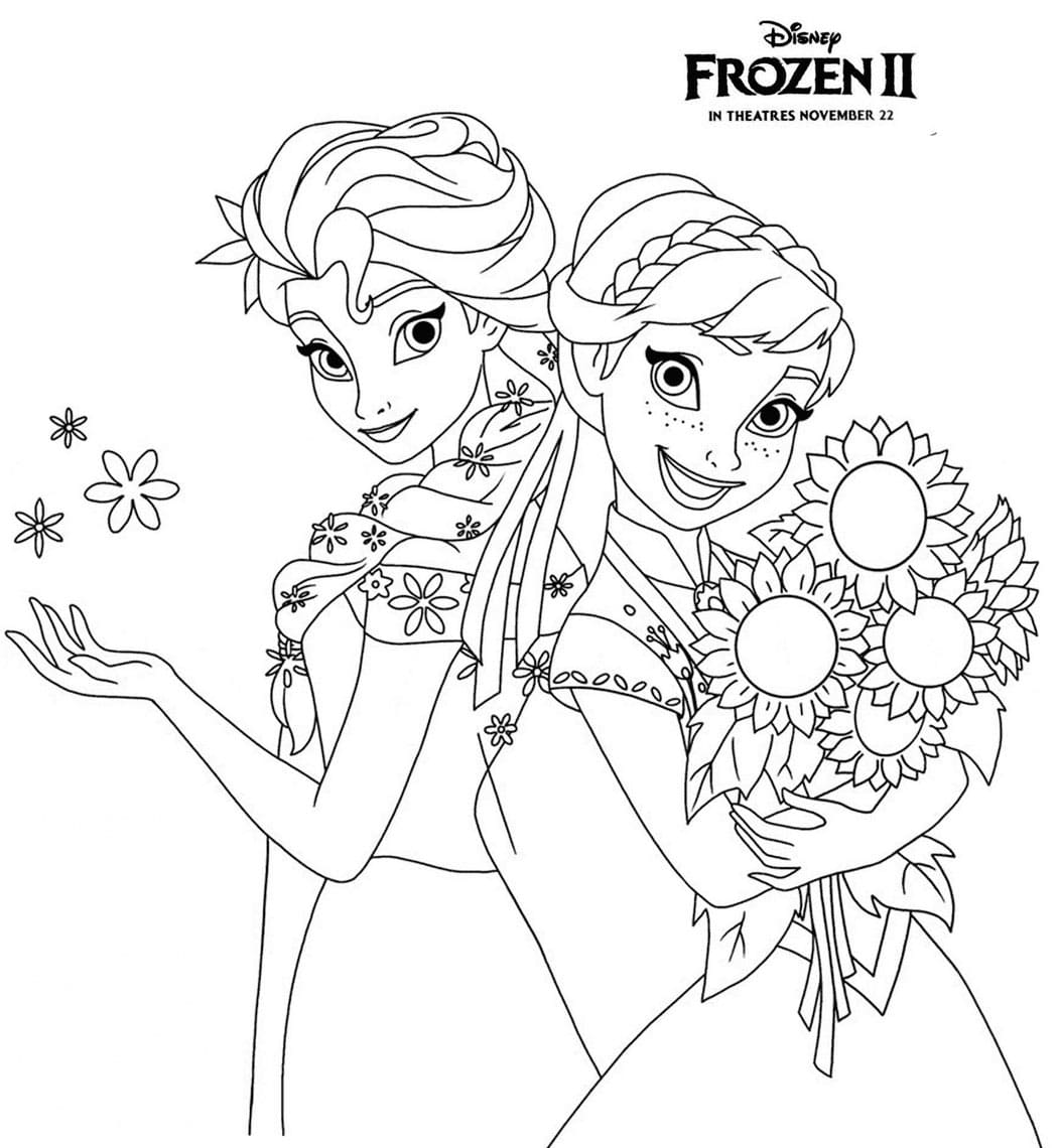 ζωγραφική Ψυχρά κι Ανάποδα II Πριγκίπισσα Άννα Έλσα