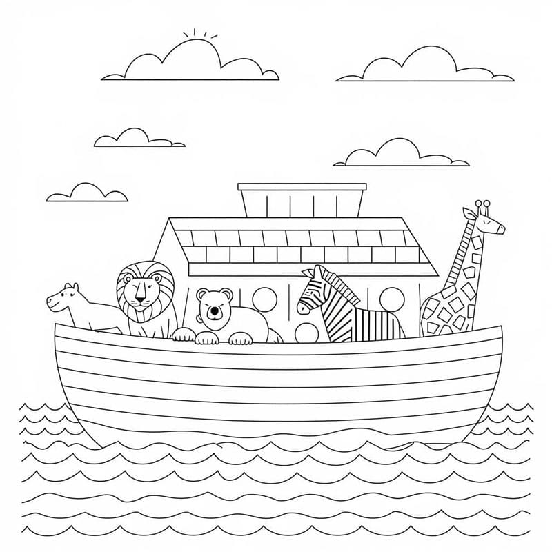 ζωγραφική Σχεδιάζοντας την Κιβωτό του Νώε