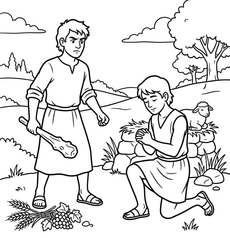 ζωγραφική Κάιν και Άβελ