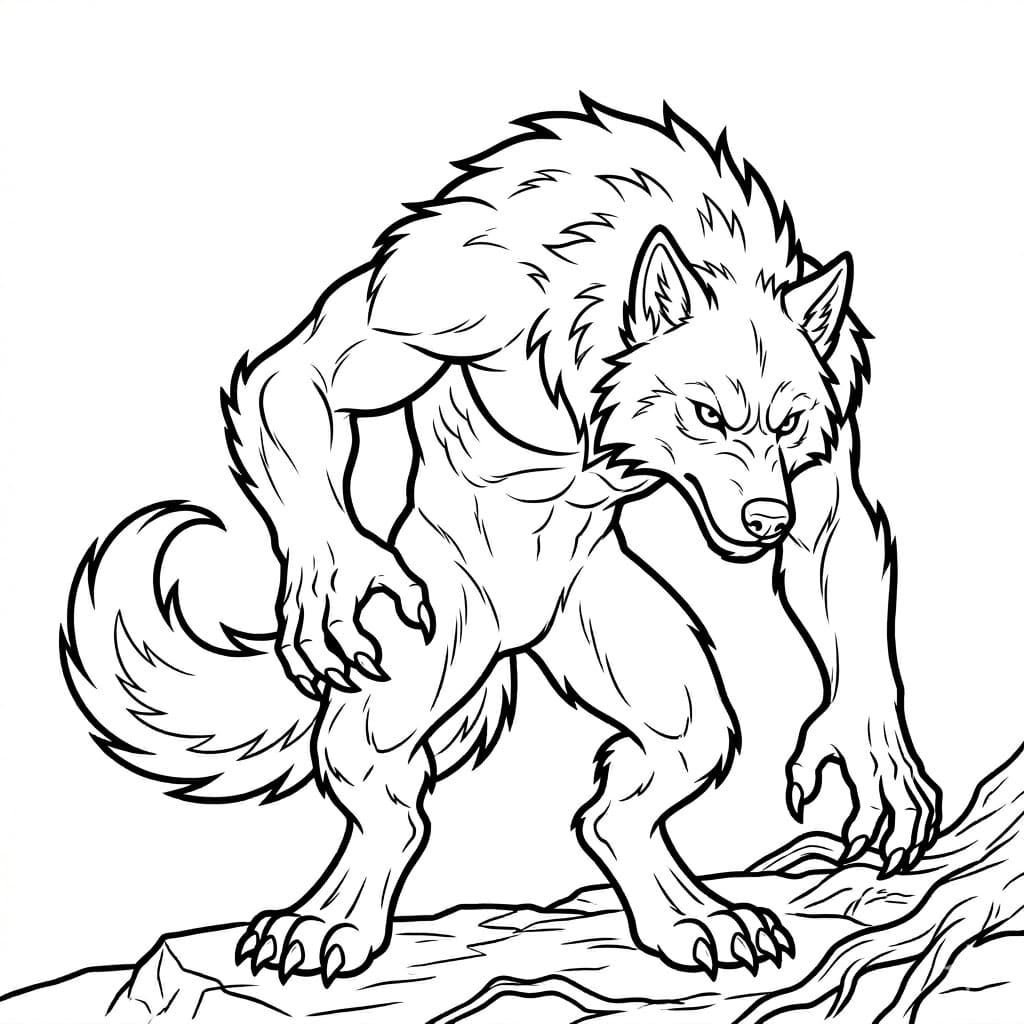 ζωγραφική Σιωπηλός Λυκάνθρωπος