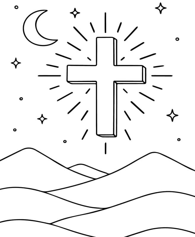 ζωγραφική Σταυρός και Ήλιος