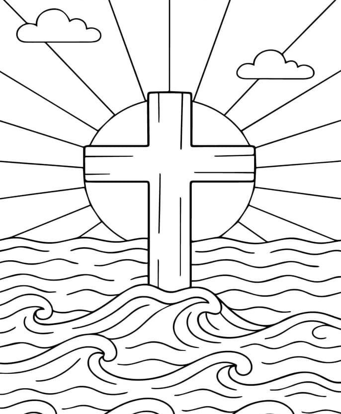 ζωγραφική Σταυρός με ακτίνες