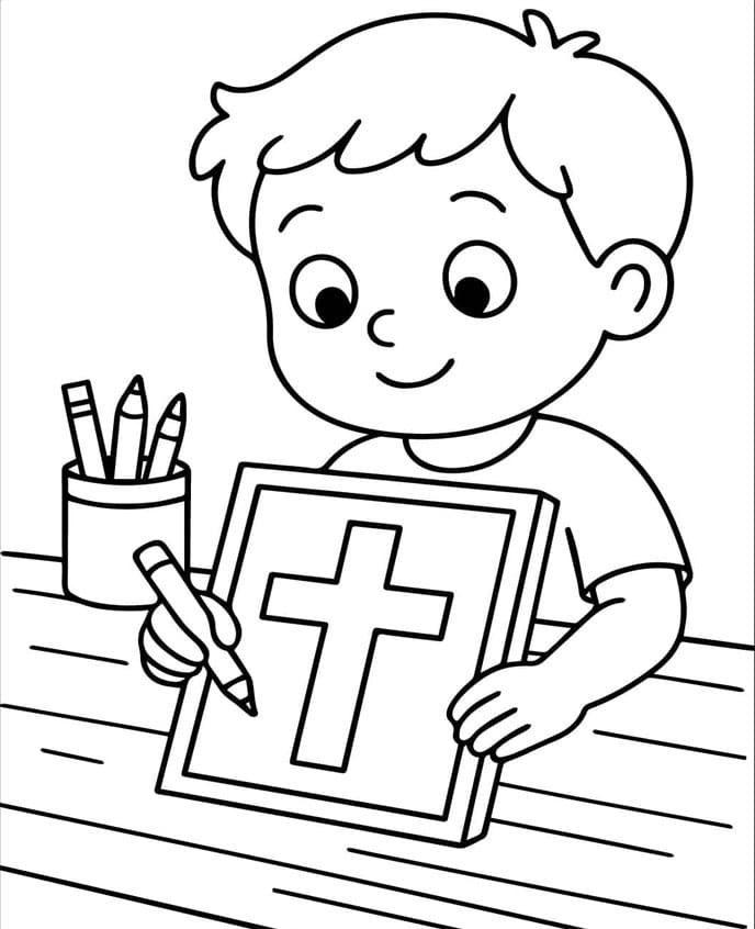 ζωγραφική Σταυρός με παιδιά