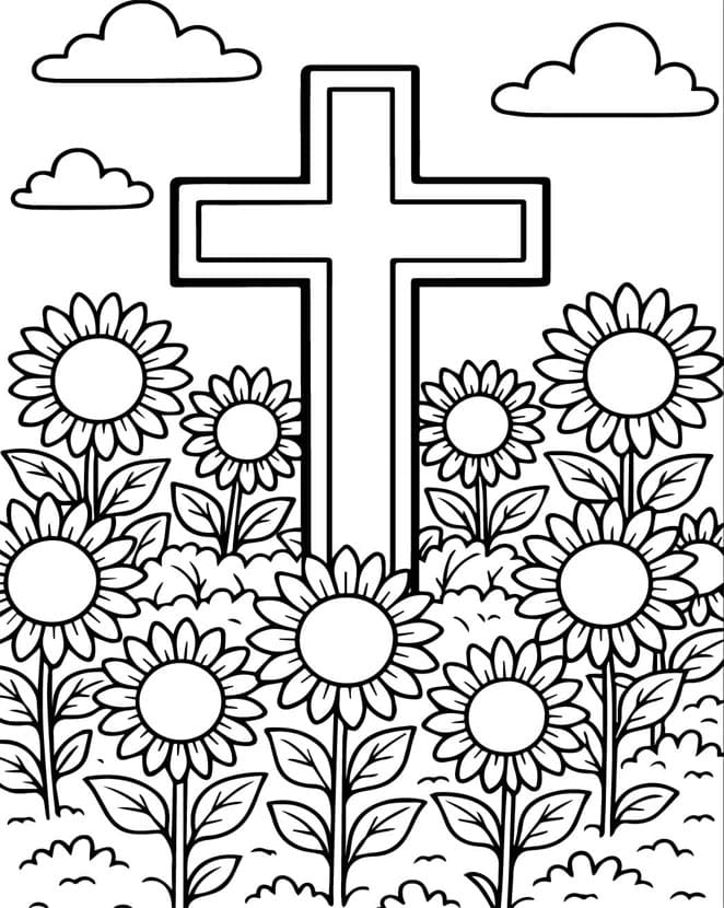 ζωγραφική Σταυρός στη φύση