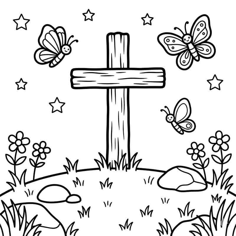 ζωγραφική Σταυρός των Λουλουδιών