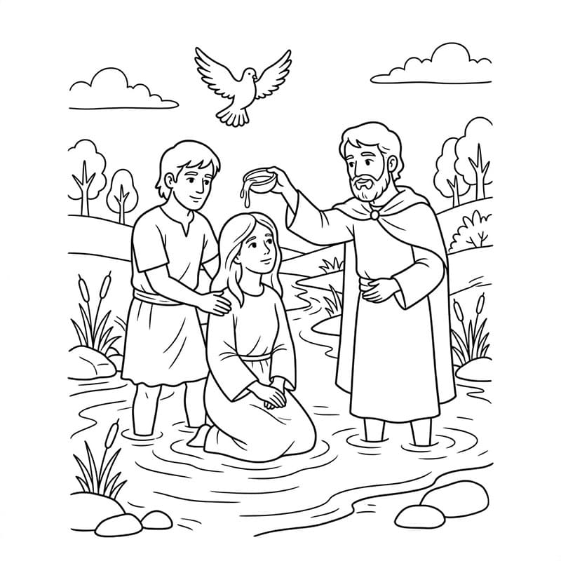 ζωγραφική Συμβολικό Βάπτισμα Αναγέννησης