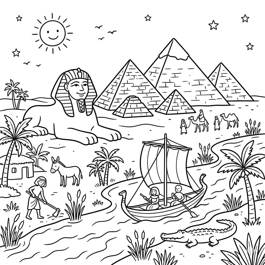 ζωγραφική Ταξίδι στον Νείλο