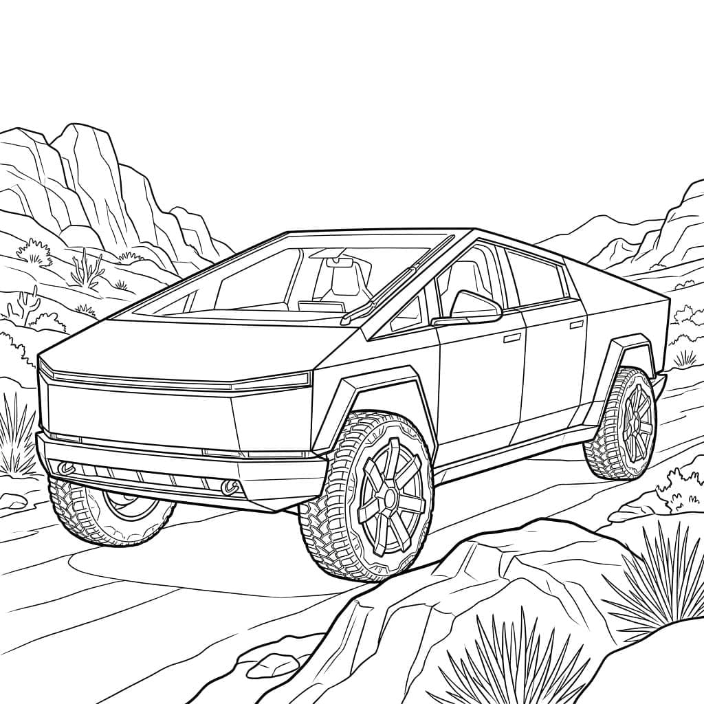 ζωγραφική Τέσλα Εκτός Δρόμου