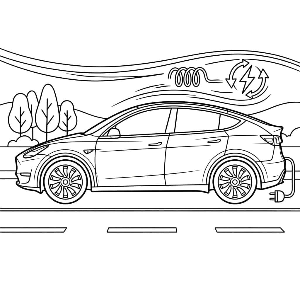 ζωγραφική Τέσλα σε κίνηση