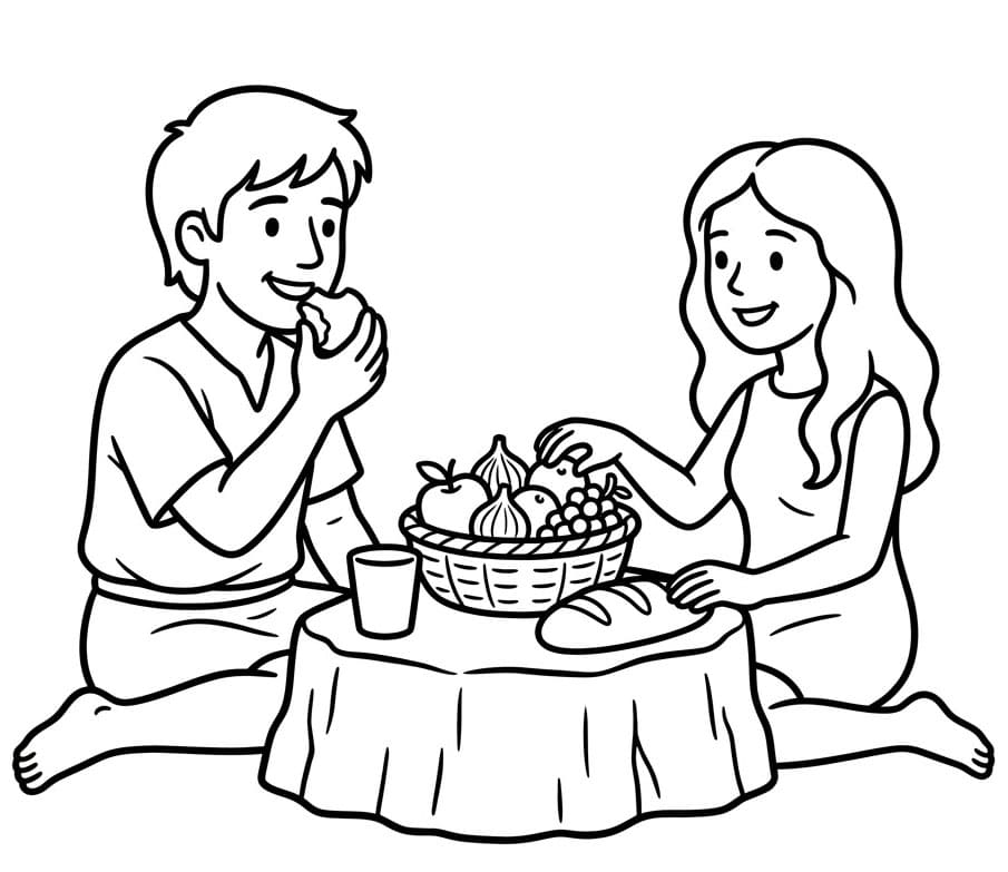 ζωγραφική Το Πρώτο Γεύμα