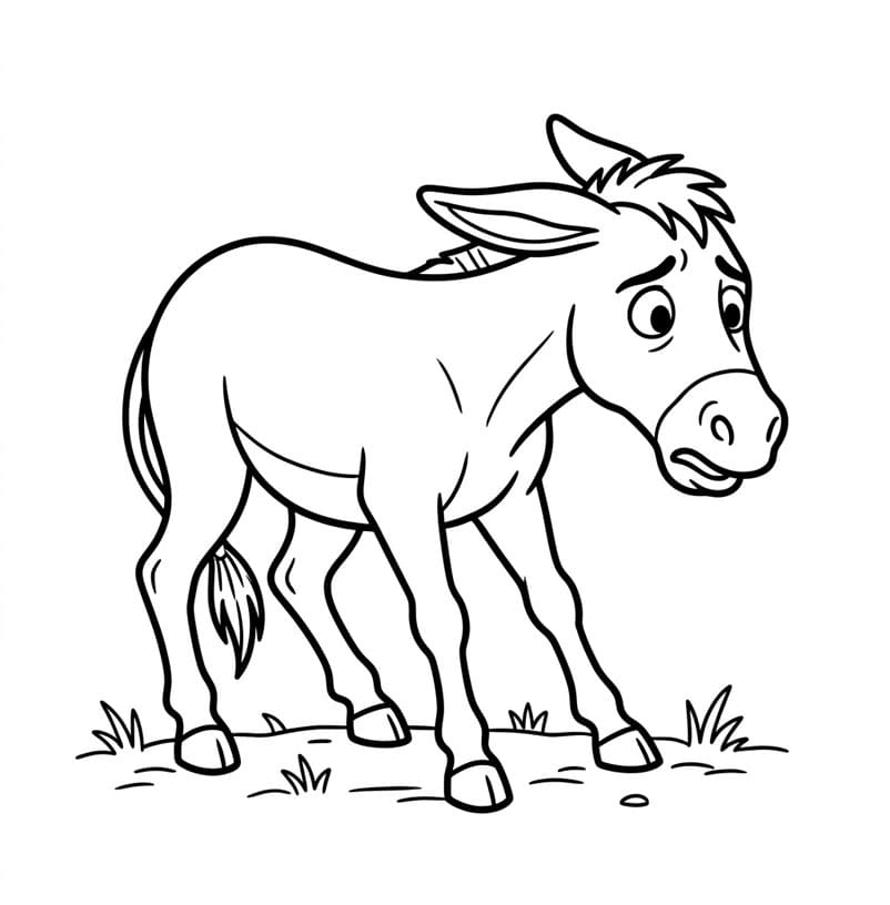 ζωγραφική Τρομακτικό γαϊδουράκι