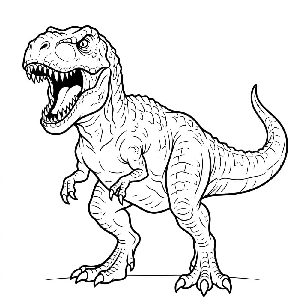 ζωγραφική Τυραννόσαυρος ρεξ Άγριος