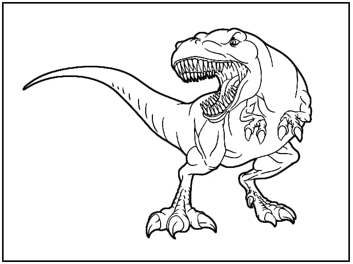 ζωγραφική Τυραννόσαυρος Ρεξ Δεινόσαυρος