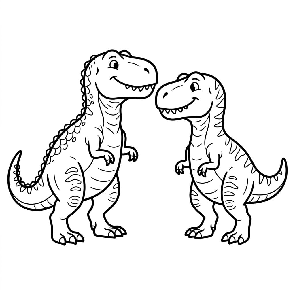 ζωγραφική Τυραννόσαυρος Ρεξ Εκτυπώσιμο