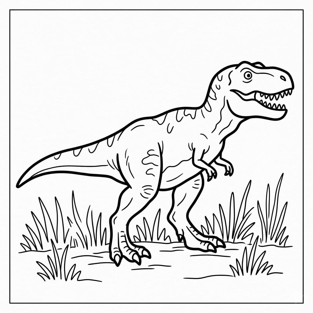 ζωγραφική Τυραννόσαυρος ρεξ Εξερευνητής