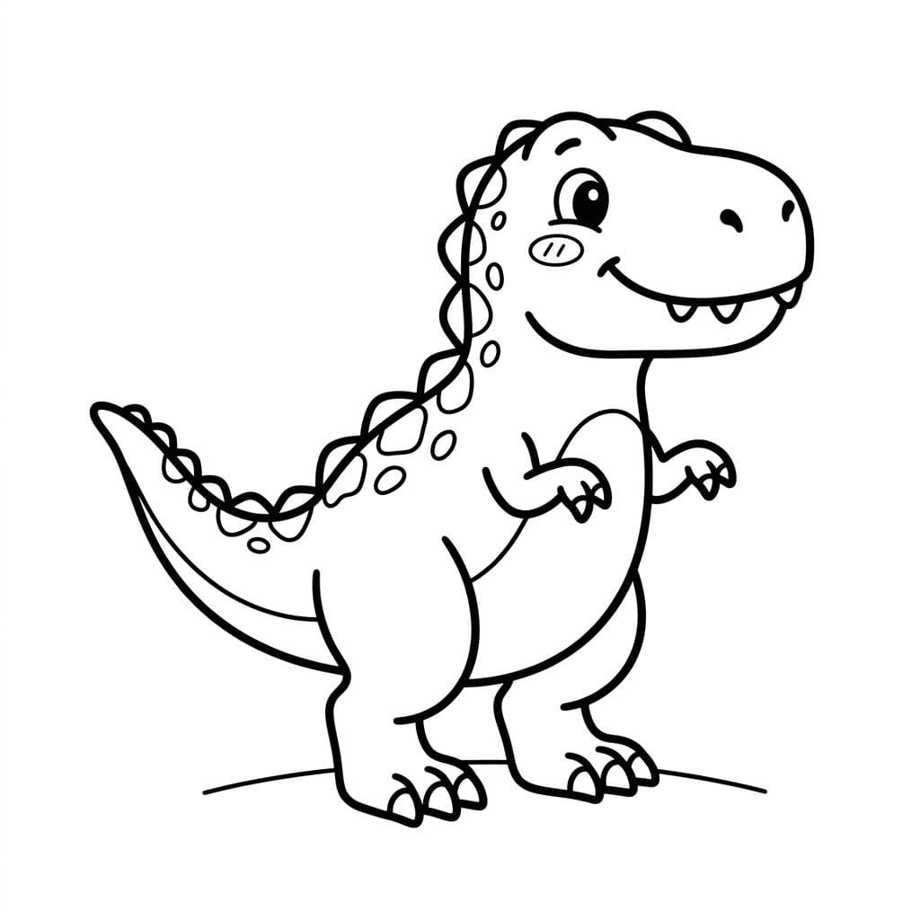 ζωγραφική Τυραννόσαυρος ρεξ για παιδιά