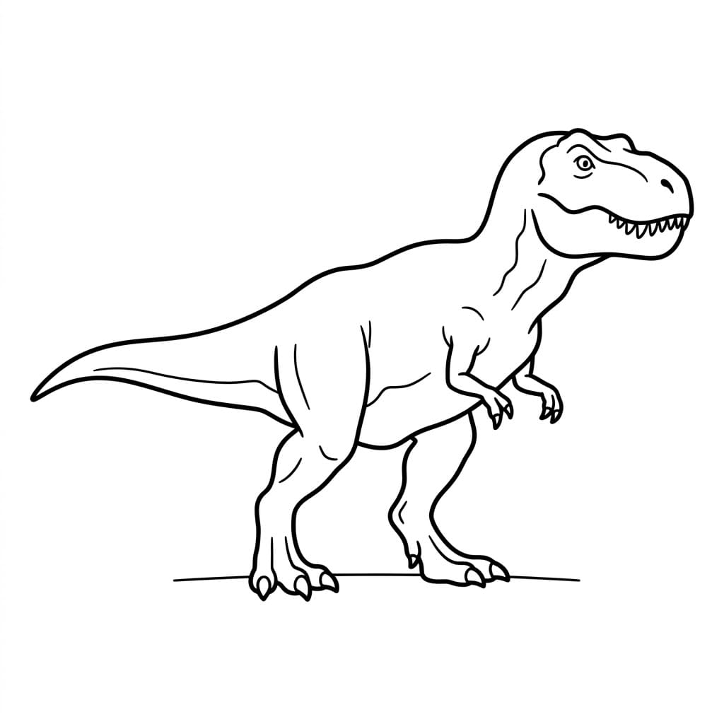 ζωγραφική Τυραννόσαυρος ρεξ Ήρεμος