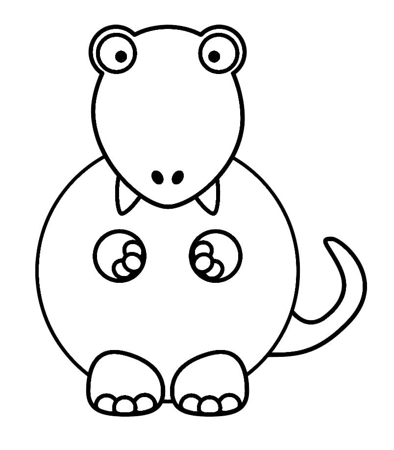 ζωγραφική Τυραννόσαυρος Ρεξ κινουμένων σχεδίων