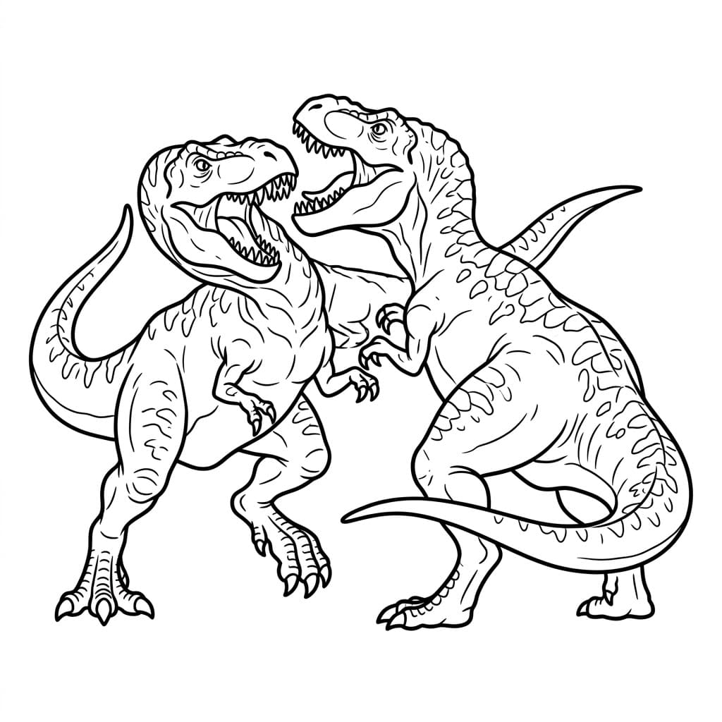 ζωγραφική Τυραννόσαυρος ρεξ Μαχητής