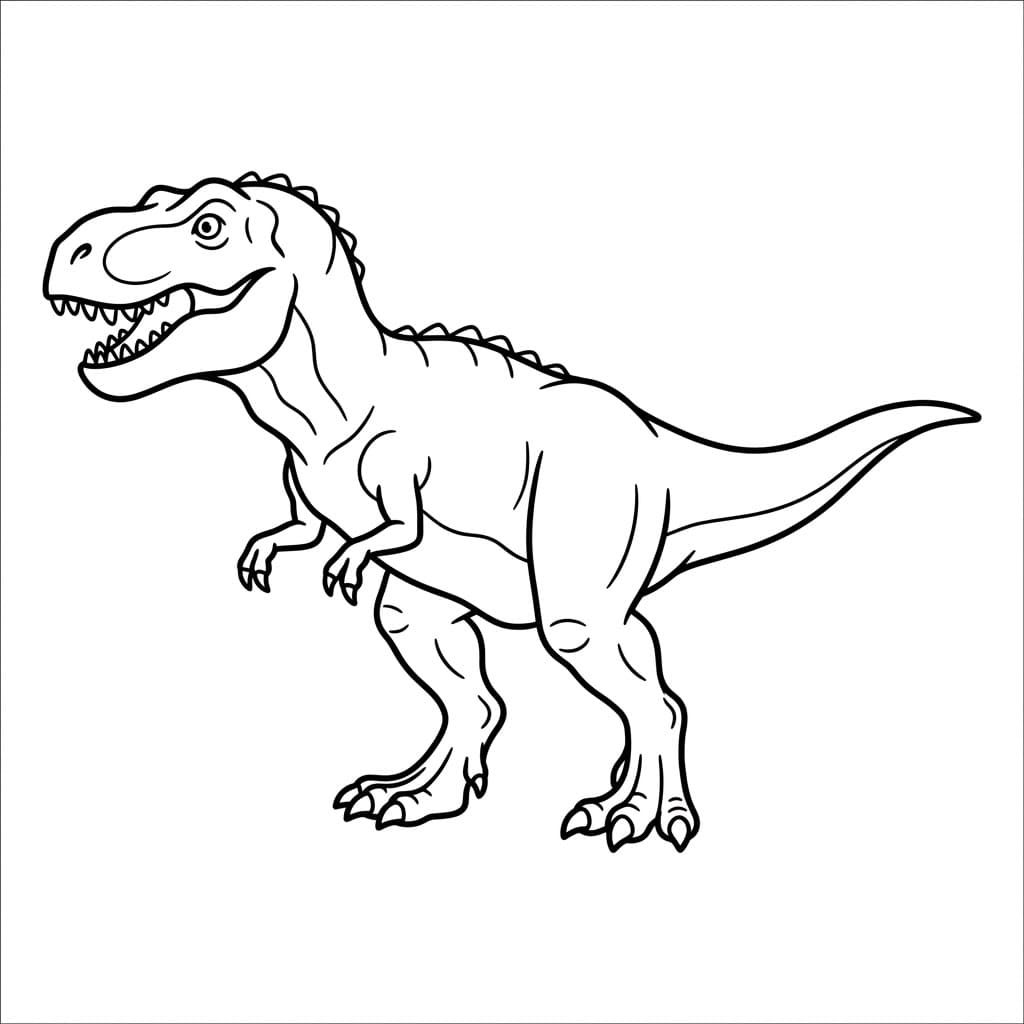 ζωγραφική Τυραννόσαυρος ρεξ Τρομερός