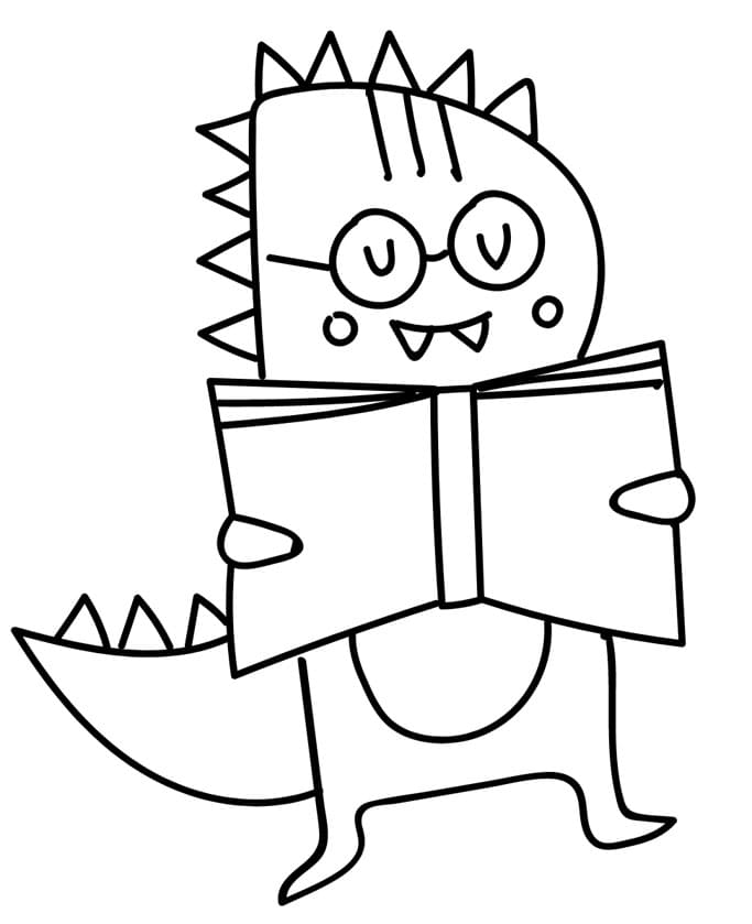 ζωγραφική Τυραννόσαυρος Ρεξ - Βιβλίο Ανάγνωσης