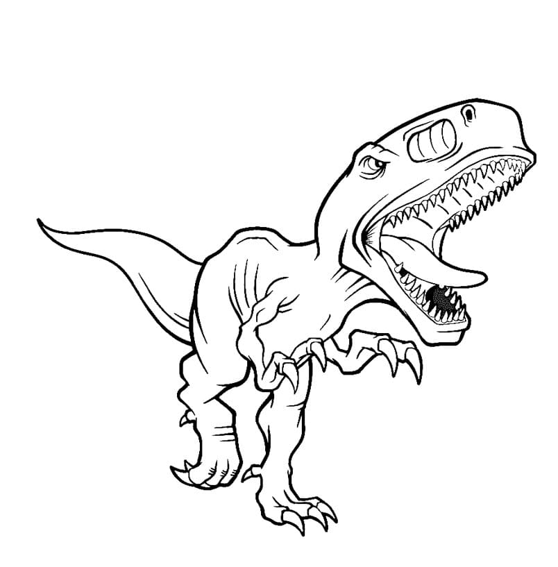 ζωγραφική Τυραννόσαυρος Ρεξ Βρυχώμενος