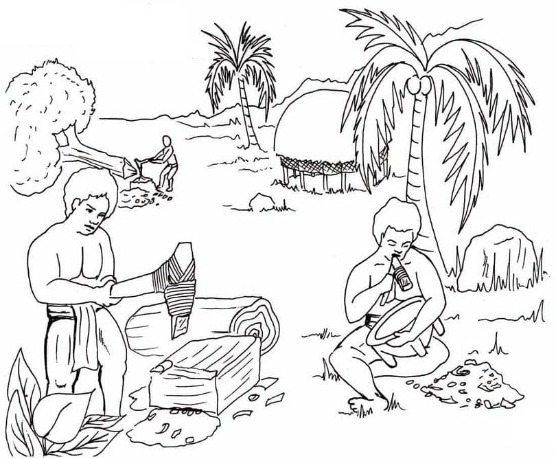 ζωγραφική Βιβλικός Κάιν και Άβελ