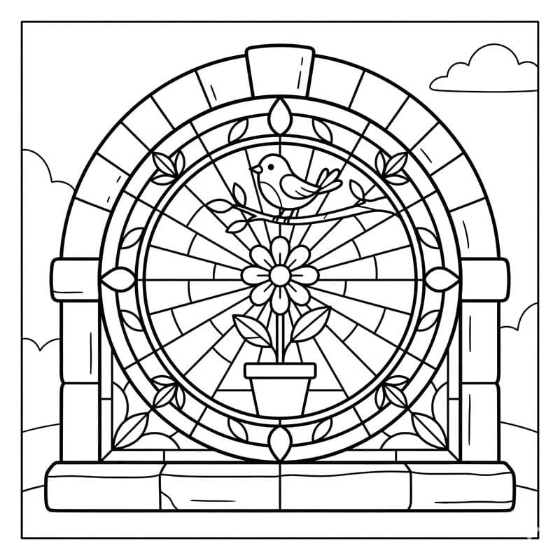 ζωγραφική Υαλογράφημα Ιερός Κύκλος
