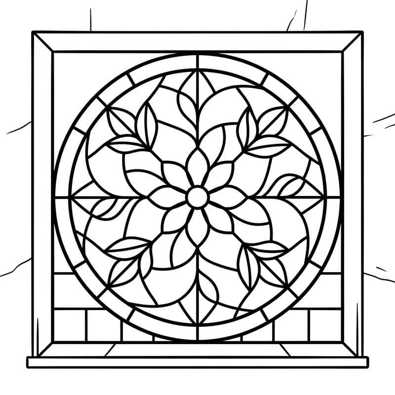 ζωγραφική Υαλογράφημα Κυκλικό Φως