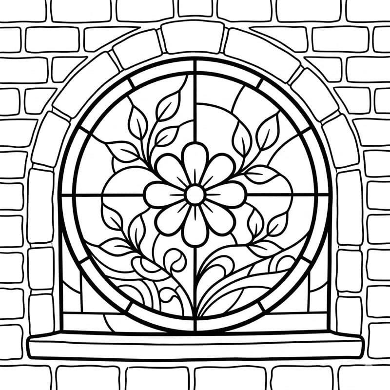 ζωγραφική Υαλογράφημα Λουλούδι Πέτρας