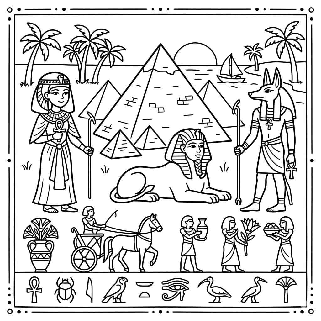 ζωγραφική Ζωή στην Αρχαία Αίγυπτο