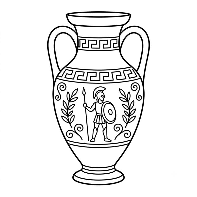 ζωγραφική Αμφορέας με Οπλίτη